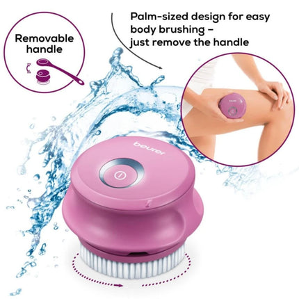 Beurer Pureo Complete Cleansing Ηλεκτρική Βούρτσα Καθαρισμού Σώματος με Αποσπώμενη Λαβή και Αυτονομία έως 60 Λεπτά FC55