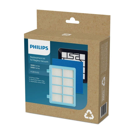 PHILIPS Ανταλλακτικό Κιτ Φίλτρων Ηλεκτρικής Σκούπας PowerPro Compact & Active FC8010/02