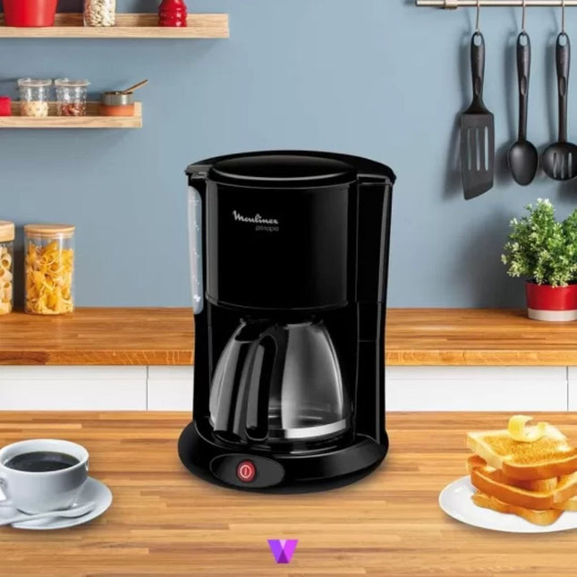 MOULINEX Principio Καφετιέρα Φίλτρου 1000W με Κανάτα 1.25L για 10-15 Φλιτζάνια, Αυτόματη Απενεργοποίηση & Stop Ροής FG260811