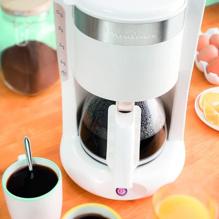 MOULINEX Principio Plus Καφετιέρα Φίλτρου 1000W με Κανάτα 1.25L για 10-15 Φλιτζάνια, Αυτόματη Απενεργοποίηση & Σύστημα Stop Ροής FG264100