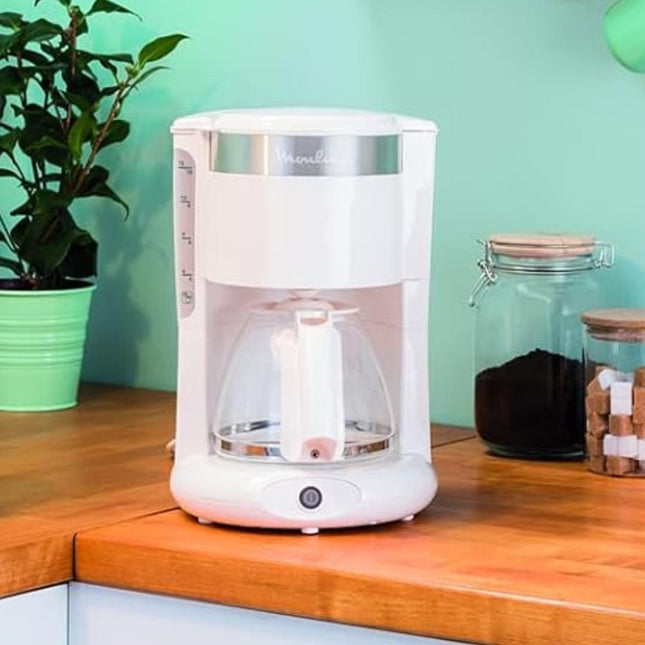 MOULINEX Principio Plus Καφετιέρα Φίλτρου 1000W με Κανάτα 1.25L για 10-15 Φλιτζάνια, Αυτόματη Απενεργοποίηση & Σύστημα Stop Ροής FG264100