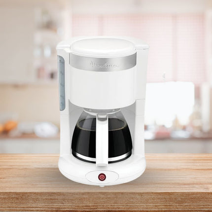 MOULINEX Principio Plus Καφετιέρα Φίλτρου 1000W με Κανάτα 1.25L για 10-15 Φλιτζάνια, Αυτόματη Απενεργοποίηση & Σύστημα Stop Ροής FG264100