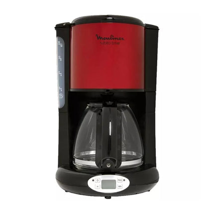 MOULINEX Subito Καφετιέρα Φίλτρου 1000W με Κανάτα 1.25L για 10-15 Φλιτζάνια, Προγραμματιζόμενος Xρονοδιακόπτης & Anti-Drip Σύστημα FG362D10