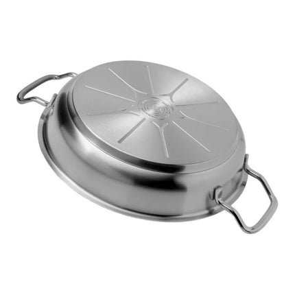 FISSLER Original Profi Σωτέζα Ανοξείδωτου Ατσαλιού 28cm με Δύο Λαβές για Όλες τις Εστίες 084-388-28-100/0