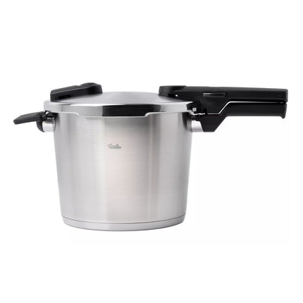 FISSLER Vitaquick Premium Σετ Χύτρας Ταχύτητας 22cm 6L & 3.5L με Ένθετο Ατμού και Γυάλινο Καπάκι 602-410-13-090/0