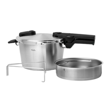 FISSLER Vitaquick Premium Χύτρα Ταχύτητας 22cm 4.5L με Ένθετο Ατμού 602-410-04-070/0