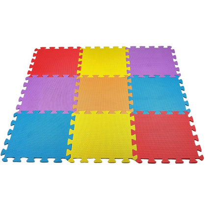 Παιδικό Πάζλ Χαλάκι Πατώματος 9 τεμαχίων 32x32cm Πολύχρωμο
