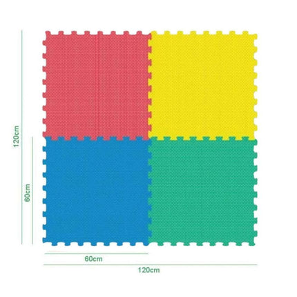 Πάζλ Πατώματος 4 τεμαχίων 60x60x1,2cm Πολύχρωμο
