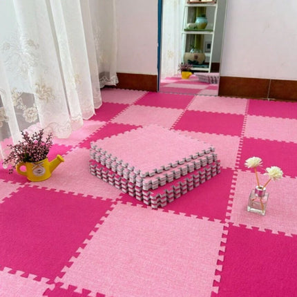 Χαλάκι Παζλ Πατώματος 4 τεμαχίων 60x60x1,2cm Ροζ