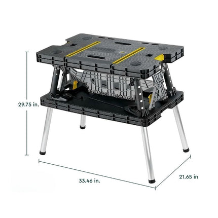 KETER Πτυσσόμενο Τραπέζι ΕργασίαςΚατάλληλο για Εργασίες DIY, Ξυλουργικές Εφαρμογές, Ηλεκτρικά Εργαλεία και Επαγγελματική Χρήση