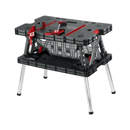 KETER Πτυσσόμενο Τραπέζι ΕργασίαςΚατάλληλο για Εργασίες DIY, Ξυλουργικές Εφαρμογές, Ηλεκτρικά Εργαλεία και Επαγγελματική Χρήση