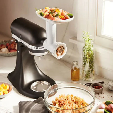 KitchenAid Εξάρτημα Άλεσης Τροφίμων για Επιτραπέζιο Μίξερ 5KSMFGA Λευκό