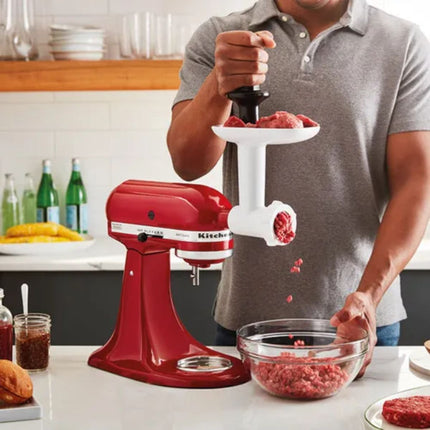 KitchenAid Εξάρτημα Άλεσης Τροφίμων για Επιτραπέζιο Μίξερ 5KSMFGA Λευκό