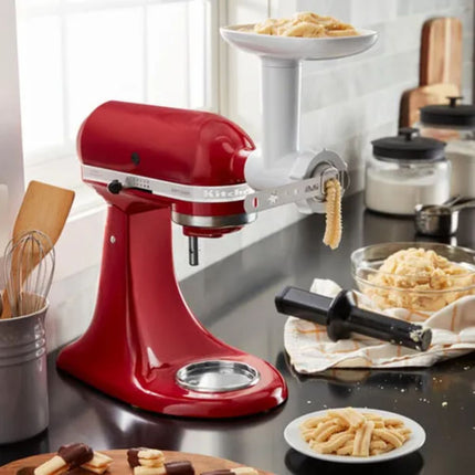 KitchenAid Σετ Εξαρτημάτων Μίξερ με Μηχανή Άλεσης και Πρέσα Μπισκότων 5KSMFGCA Λευκό