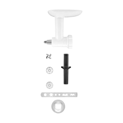 KitchenAid Σετ Εξαρτημάτων Μίξερ με Μηχανή Άλεσης και Πρέσα Μπισκότων 5KSMFGCA Λευκό