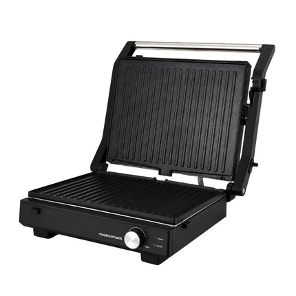 Morphy Richards Μαύρη Τοστιέρα Γκριλιέρα 1800W με Αποσπώμενες Πλάκες και Άνοιγμα 180° 413001 Μαύρο