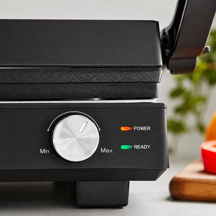 Morphy Richards Μαύρη Τοστιέρα Γκριλιέρα 1800W με Αποσπώμενες Πλάκες και Άνοιγμα 180° 413001 Μαύρο