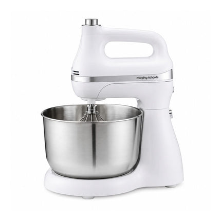Morphy Richards Μίξερ 500W με Περιστρεφόμενο Ανοξείδωτο Μπολ 4.3L και Λειτουργία Turbo HM50564W