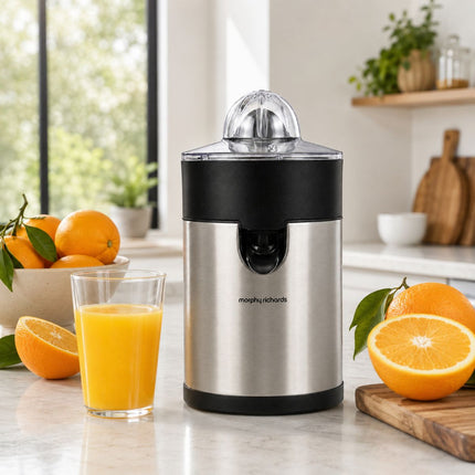 Morphy Richards Ηλεκτρικός Στίφτης Εσπεριδοειδών 100W με 2 Κώνους Στυψίματος και Ανοξείδωτο Σχεδιασμό JC34032S