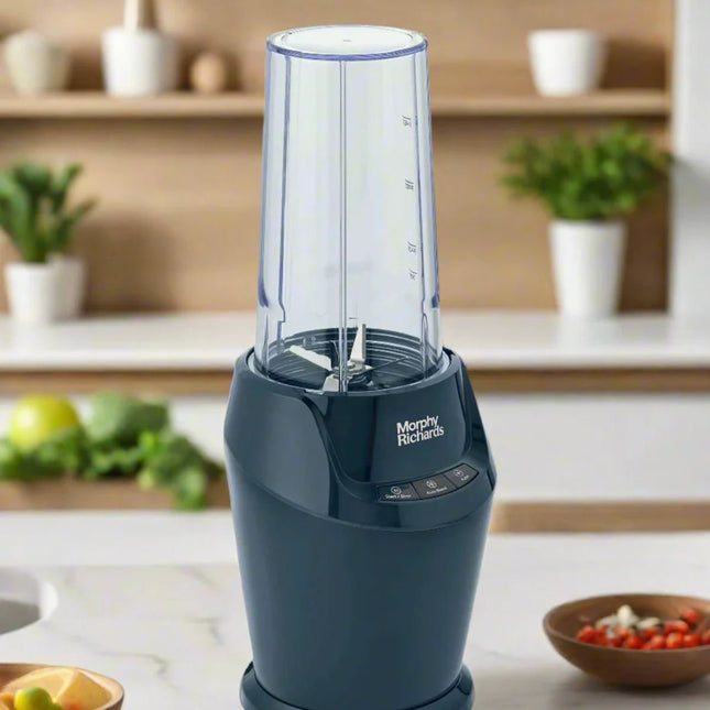 Morphy Richards Προσωπικό Επιτραπέζιο Μπλέντερ 1000W  700ml & 500ml με Αυτόματο Πρόγραμμα Ανάμειξης και 2 Δοχεία Μεταφοράς 403060