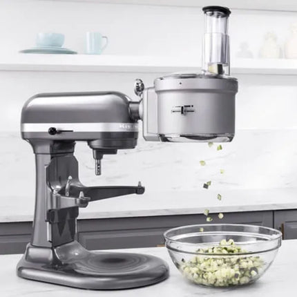 KitchenAid Artisan Επεξεργαστή Τροφίμων Μίξερ για Κοπή, Τρίψιμο και Κύβους 5KSM2FPA Ασημί