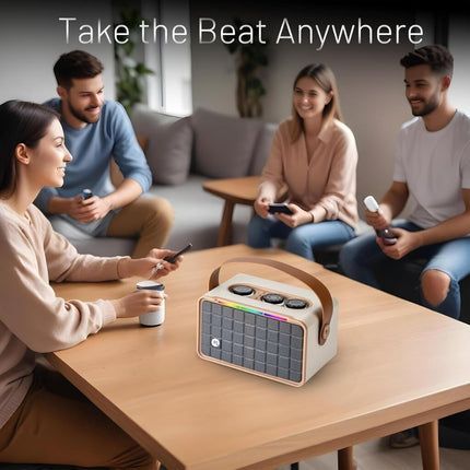 Φορητό Karaoke με Ισχυρό Ηχείο 40W & 2 Μικρόφωνα JOYOUS SOUND