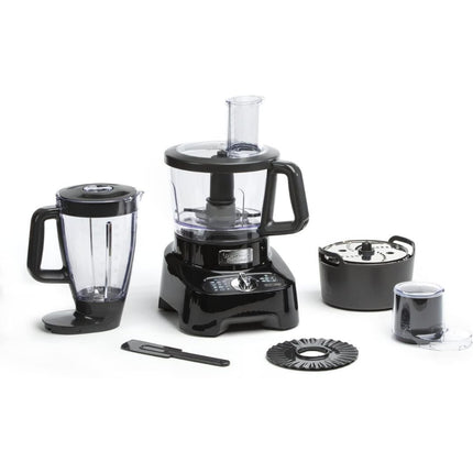MOULINEX DoubleForce Πολυμίξερ Κουζίνας 1000W με 28 Λειτουργίες, Μπολ 3L, Μπλέντερ 2L, 8 Αξεσουάρ, Λεπίδες Τιτανίου & 6 Ταχύτητες FP821811