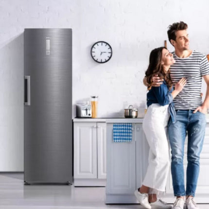 Midea Κάθετος Καταψύκτης 273L με Μετατροπή σε Ψυγείο, Super Freeze & Ψηφιακό Έλεγχο, MDRU385MTE46 Inox