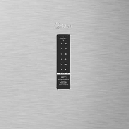 Midea Κάθετος Καταψύκτης 273L με Μετατροπή σε Ψυγείο, Super Freeze & Ψηφιακό Έλεγχο, MDRU385MTE46 Inox