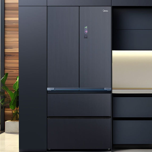 Midea Smart Side by Side Ψυγείο 515L Inverter με PST+ Αποστείρωση, V-Tech Fresh Zone & Wi-Fi, Nightsky Black