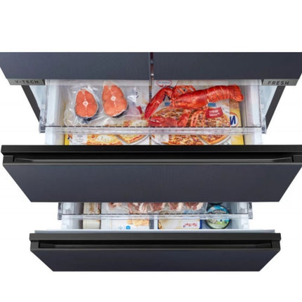 Midea Smart Side by Side Ψυγείο 515L Inverter με PST+ Αποστείρωση, V-Tech Fresh Zone & Wi-Fi, Nightsky Black