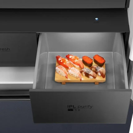 Midea Smart Side by Side Ψυγείο 515L Inverter με PST+ Αποστείρωση, V-Tech Fresh Zone & Wi-Fi, Nightsky Black