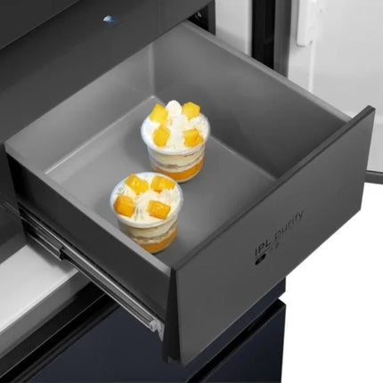 Midea Smart Side by Side Ψυγείο 515L Inverter με PST+ Αποστείρωση, V-Tech Fresh Zone & Wi-Fi, Nightsky Black