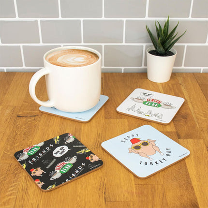 Friends Coasters Σετ Σουβέρ Ποτηριών με Σχέδιο Friends 4 Τεμάχια