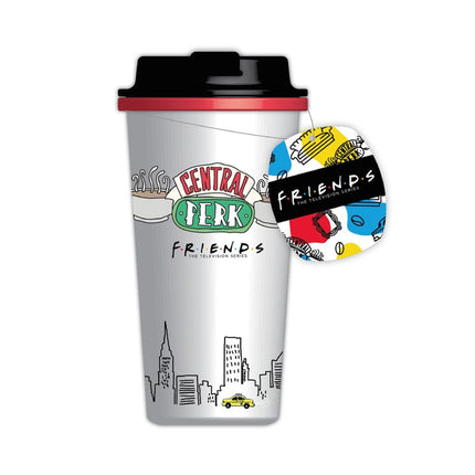 Friends Screw Top Θερμός Διπλού Τοιχώματος με Αντιολισθητική Βάση 3+ Ετών Άσπρο