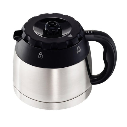 MOULINEX Subito Καφετιέρα Φίλτρου με Θερμομονωτική Ανοξείδωτη Κανάτα 0.9L για 8-10 Φλιτζάνια, Anti-drip Σσύστημα & Αυτόματη Απενεργοποίηση FT360811