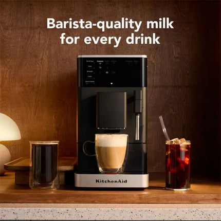 KitchenAid KF2 Πλήρως Αυτόματη Μηχανή Espresso με Παγωμένο Καφέ και Τεχνολογία QuietGrind 5KES8452BBM Matte Black