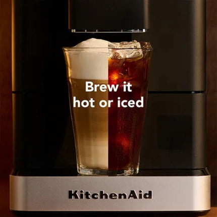 KitchenAid KF2 Πλήρως Αυτόματη Μηχανή Espresso με Παγωμένο Καφέ και Τεχνολογία QuietGrind 5KES8452BBM Matte Black