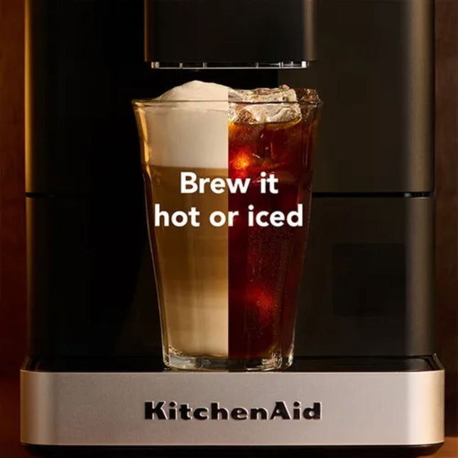 KitchenAid KF3 Πλήρως Αυτόματη Μηχανή Espresso με Παγωμένο Καφέ και Αυτόματο Σύστημα Γάλακτος 5KES8453BBM Matte Black