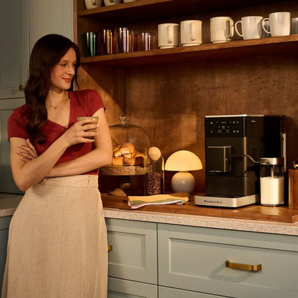 KitchenAid KF4 Πλήρως Αυτόματη Μηχανή Espresso 15bar με Παγωμένο Καφέ και Αυτόματο Σύστημα Γάλακτος 5KES8454BBM Matte Black