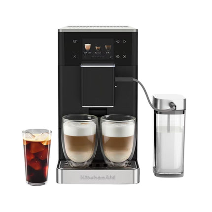 KitchenAid KF4 Πλήρως Αυτόματη Μηχανή Espresso 15bar με Παγωμένο Καφέ και Αυτόματο Σύστημα Γάλακτος 5KES8454BBM Matte Black