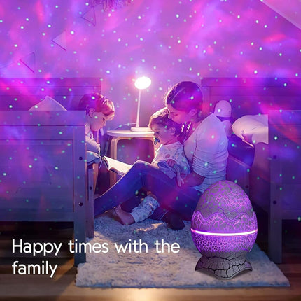 Galaxy Nightlight Projector LED Laser Dinosaur Egg with Bluetooth Speaker – USB Star Projector