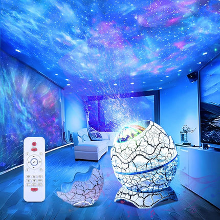 Galaxy Nightlight Projector LED Laser Dinosaur Egg with Bluetooth Speaker – USB Star Projector