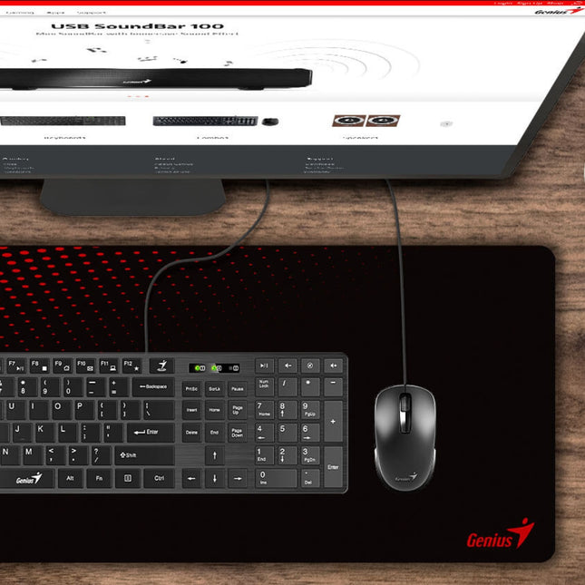 GENIUS G-Pad 700S Large Mousepad 700x300mm με Anti-Slip Βάση