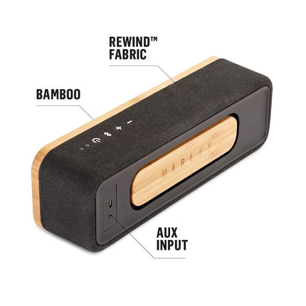 House of Marley Get Together Mini Φορητό Ηχείο Bluetooth με TWS, Αυτονομία 10 Ωρών και Φυσικό Μπαμπού JA013