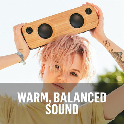 House of Marley Get Together Mini Φορητό Ηχείο Bluetooth με TWS, Αυτονομία 10 Ωρών και Φυσικό Μπαμπού JA013