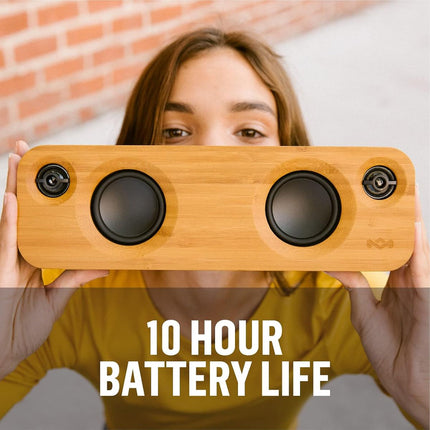 House of Marley Get Together Mini Φορητό Ηχείο Bluetooth με TWS, Αυτονομία 10 Ωρών και Φυσικό Μπαμπού JA013
