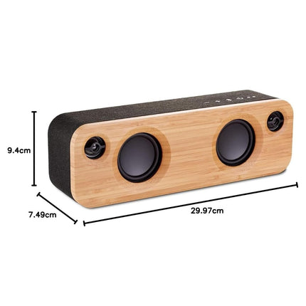 House of Marley Get Together Mini Φορητό Ηχείο Bluetooth με TWS, Αυτονομία 10 Ωρών και Φυσικό Μπαμπού JA013