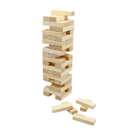 Timberrr Jenga Παιχνίδι Ισορροπίας & Στρατηγικής με Ξύλινα Τουβλάκια 48 Τεμάχια, 3+ Ετών