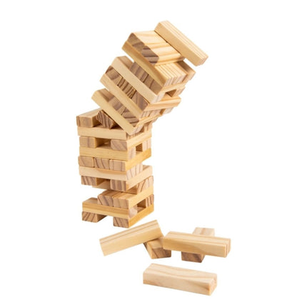 Timberrr Jenga Παιχνίδι Ισορροπίας & Στρατηγικής με Ξύλινα Τουβλάκια 48 Τεμάχια, 3+ Ετών